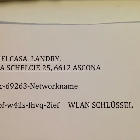 Ascona: Casa Landry Appartement *
